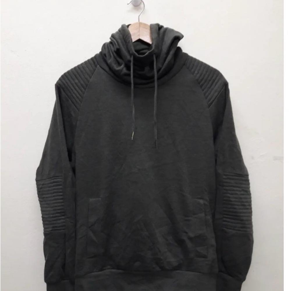 H&M Army Green Turtleneck Ninja Style Sweatshirt